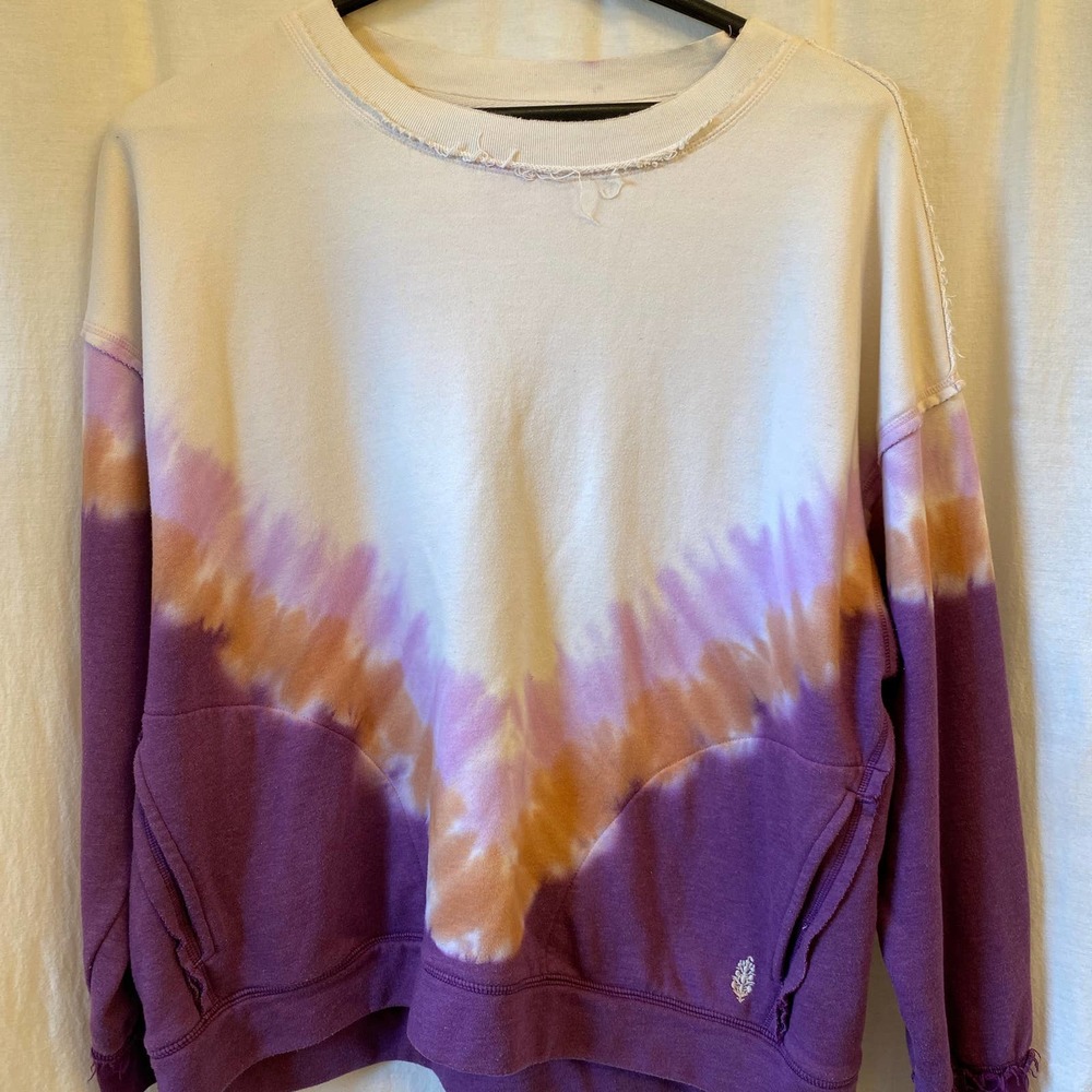 Free People Movement Ombre Metti Crewneck Sweatshirt Size M